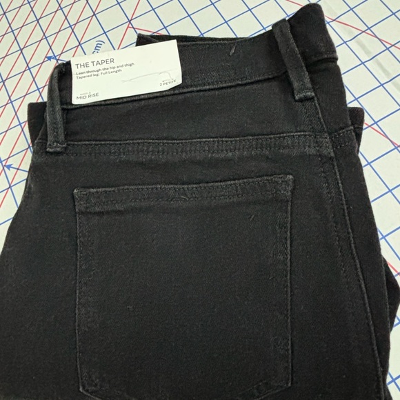 NWT Ann Taylor The Taper Jeans Mid Rise Black - Picture 8 of 9